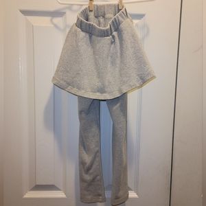 Girls' sized 3T gray leggings with attached skirt